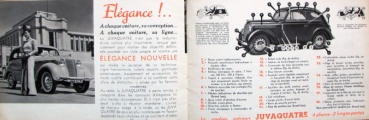 Renault Juvaquatre Modelprogram 1939 Carbrochure (2457)